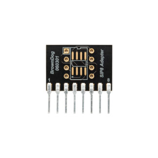 BrownDog 060301 8-pin DIP or SOIC to single-inline pin adapter