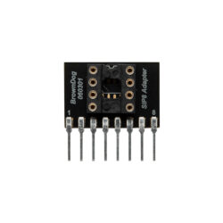 BrownDog 060301 8-pin DIP or SOIC to single-inline pin adapter with DIP socket installed